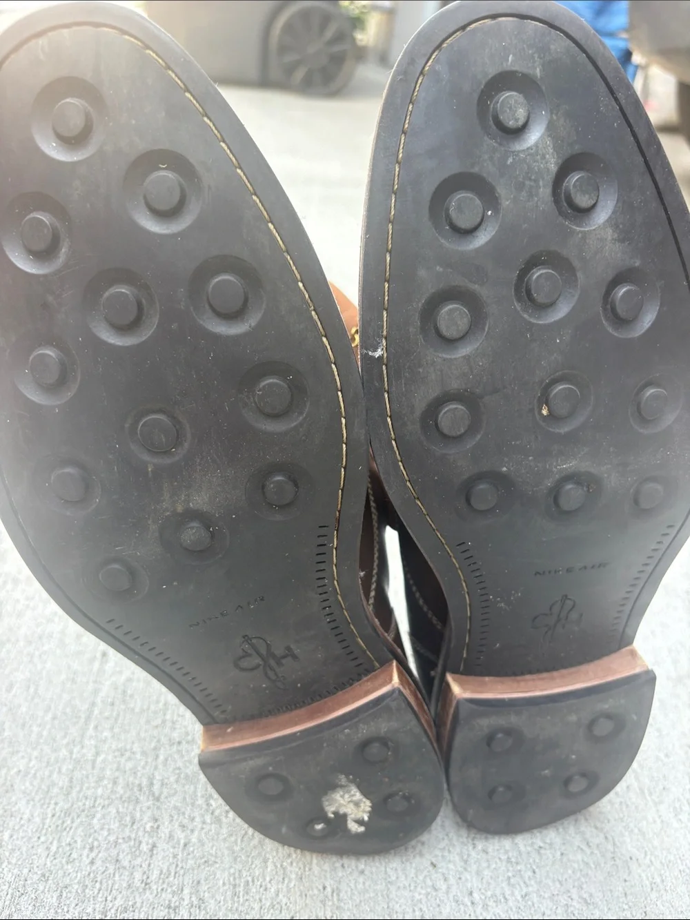 Cole Haan Brown Leather Slip-On Loafers